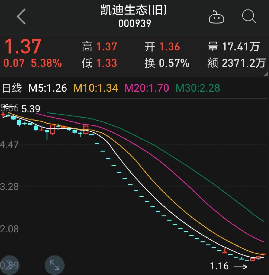 ST凱迪逆市三連板，139億元資產(chǎn)擬打包出售給中戰(zhàn)華信