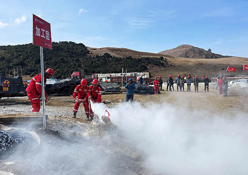 中國安能第二工程局四川涼山項(xiàng)目部開展防火、防汛、防地質(zhì)災(zāi)害綜合演練