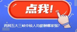 國(guó)網(wǎng)南網(wǎng)華能大唐國(guó)家能源三峽中核人均薪酬哪家強(qiáng)？