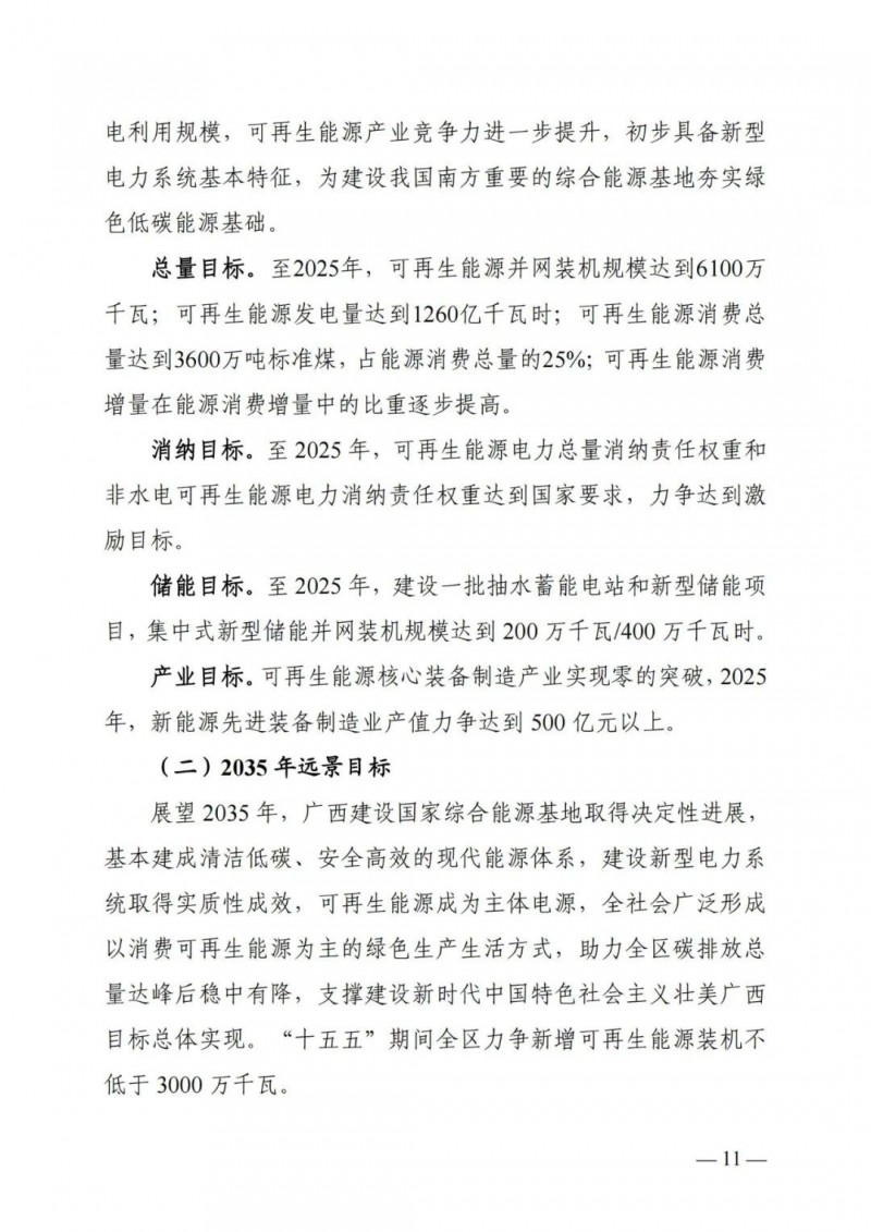 廣西“十四五”規(guī)劃：大力發(fā)展光伏發(fā)電，到2025年新增光伏裝機(jī)15GW！