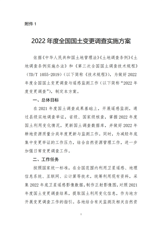 自然資源部：啟動2022年全國國土變更調(diào)查，梳理占用耕地情況