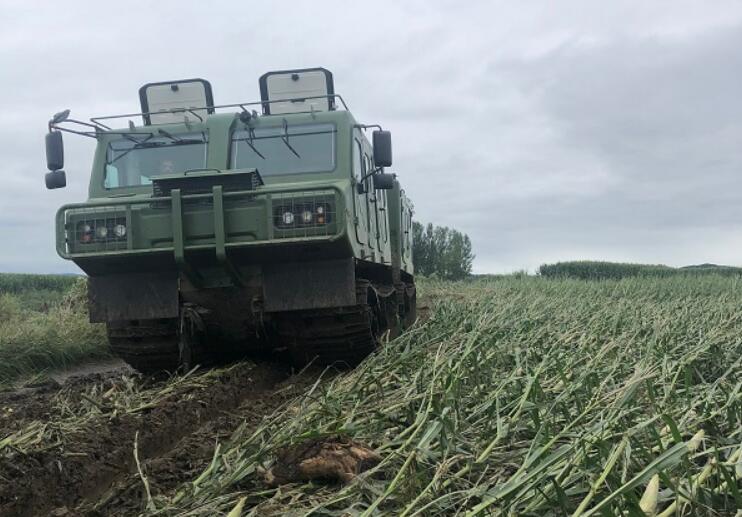 【搶險救災 我們在前線】兵器工業(yè)集團哈一機集團蟒式全地形車助力搶修牡丹江海林市電力鐵塔