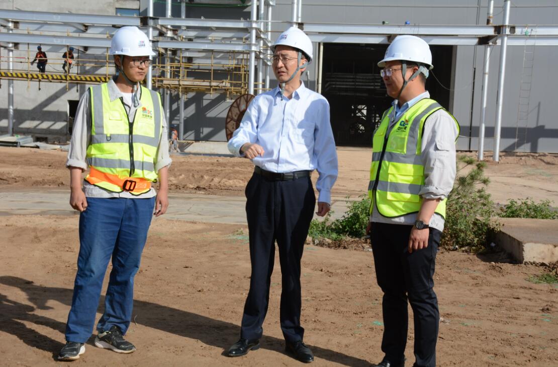 中國能建建筑集團黨委委員、副總經(jīng)理汪公河到正寧百萬項目調(diào)研指導