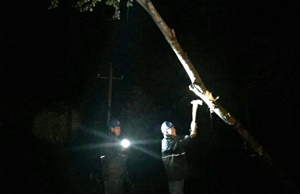 西寧公司快速反應(yīng) 全力搶修因暴雨受損線路